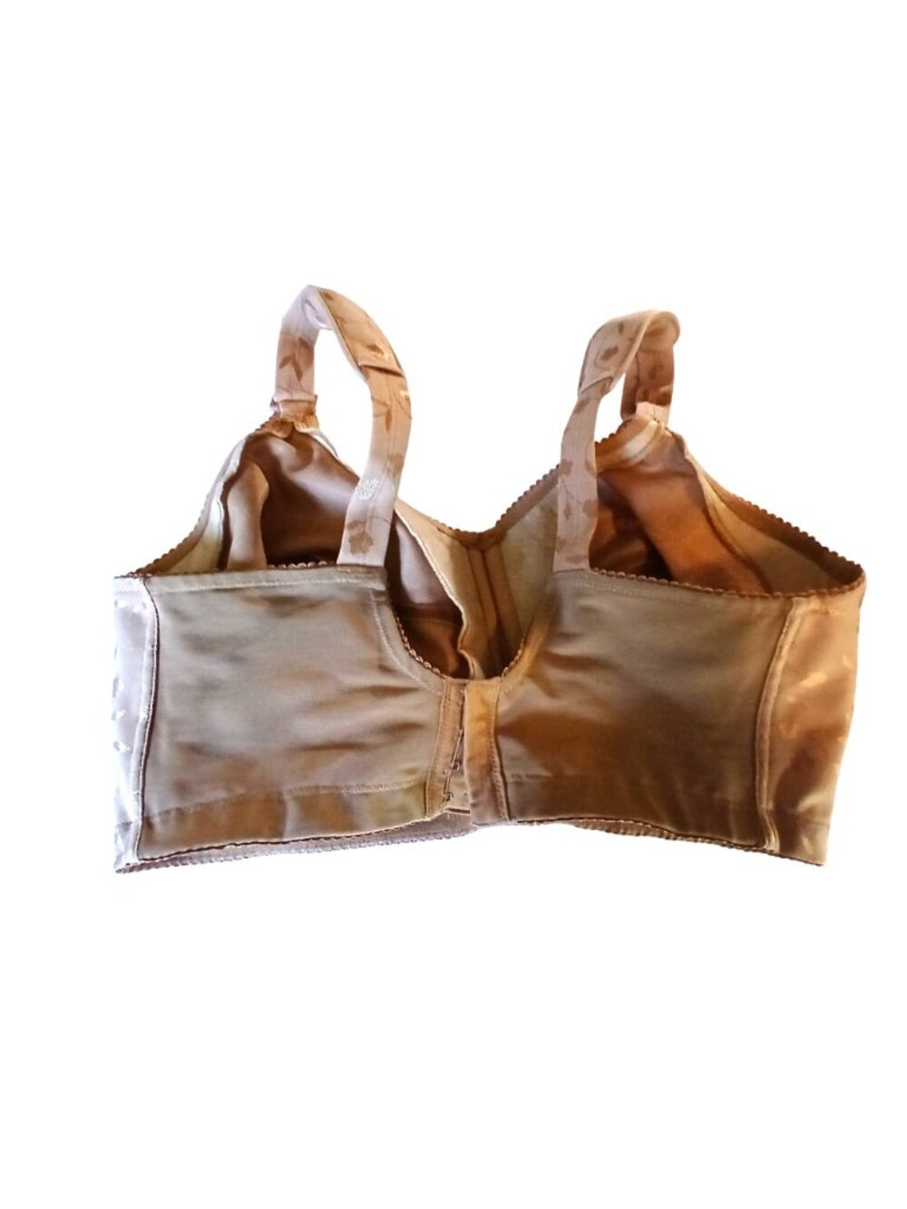 Elila Womens Bra Beige Jacquard Softcup 38H 38 H 1305 Full Coverage Soft Cup - Picture 10 of 13